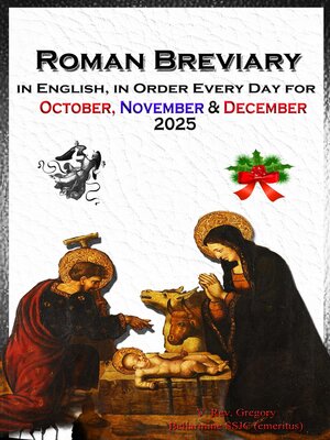 cover image of The Roman Breviary in English, in Order, Every Day for October, November, December 2025